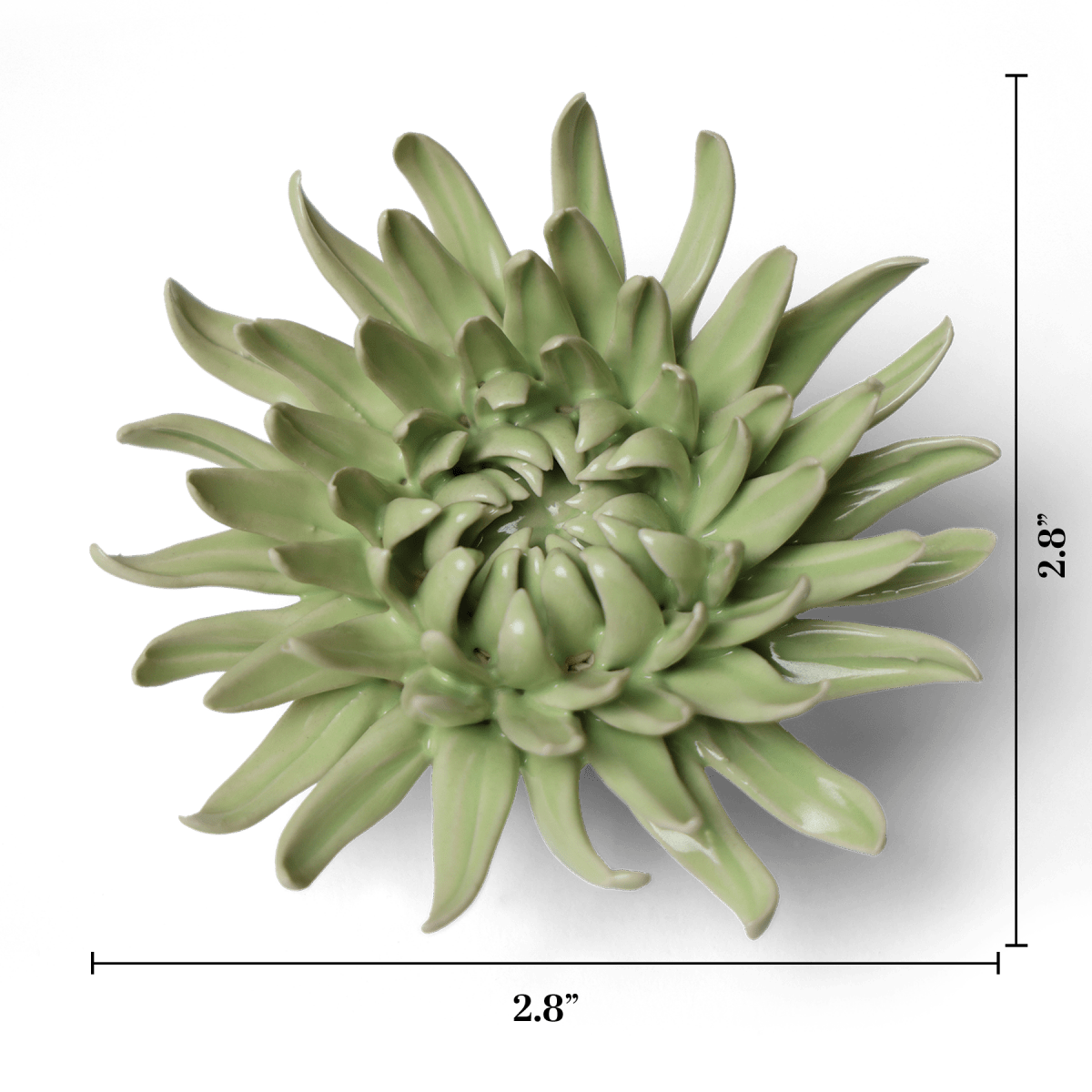 Ceramic Flower - Flower Green 12 - Chive US Wholesale