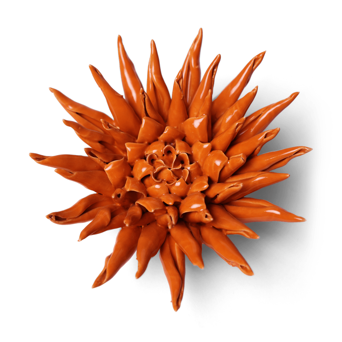 Ceramic Flower Large Orange 12 - Chive US Wholesale