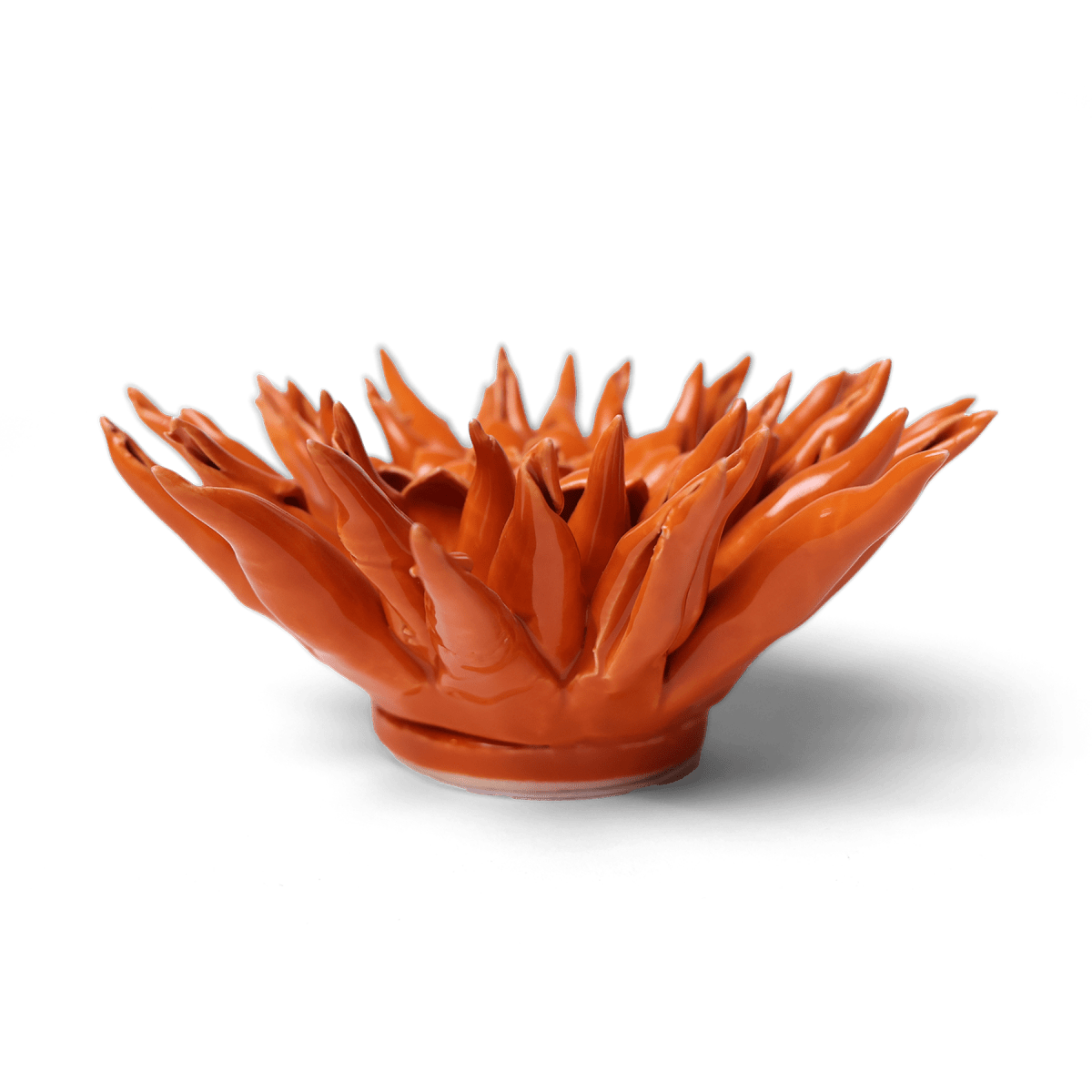 Ceramic Flower Large Orange 12 - Chive US Wholesale