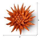 Ceramic Flower Large Orange 12 - Chive US Wholesale