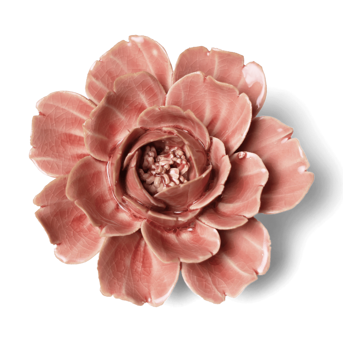 Ceramic Flower Rose Pink 12 - Chive US Wholesale