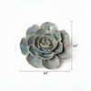 Ceramic Flower Wall Art Teal Ranunculus