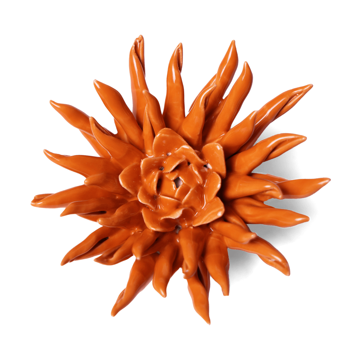 Ceramic Flower Flower Orange 2 - Chive US Wholesale