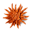 Ceramic Flower Flower Orange 2 - Chive US Wholesale