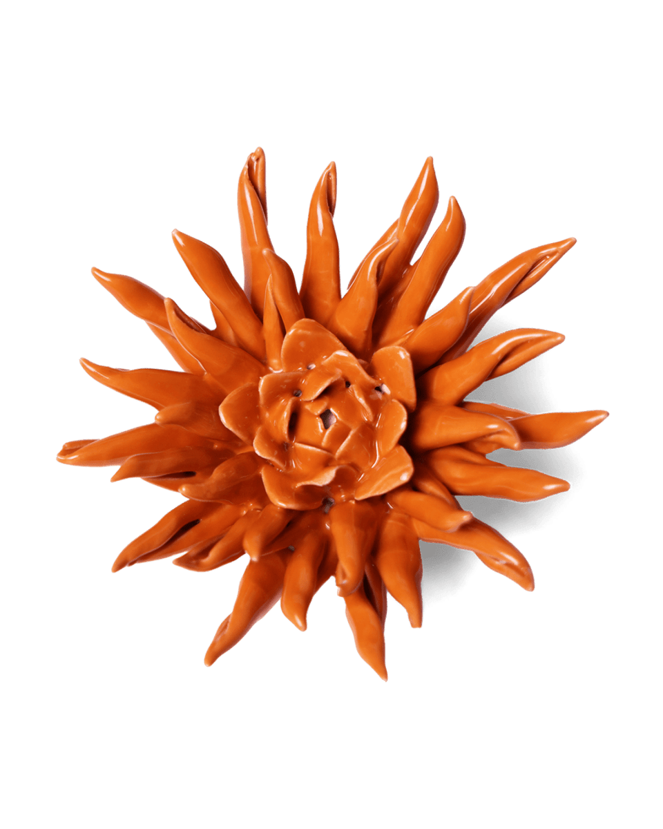 Ceramic Flower Flower Orange 2 - Chive US Wholesale