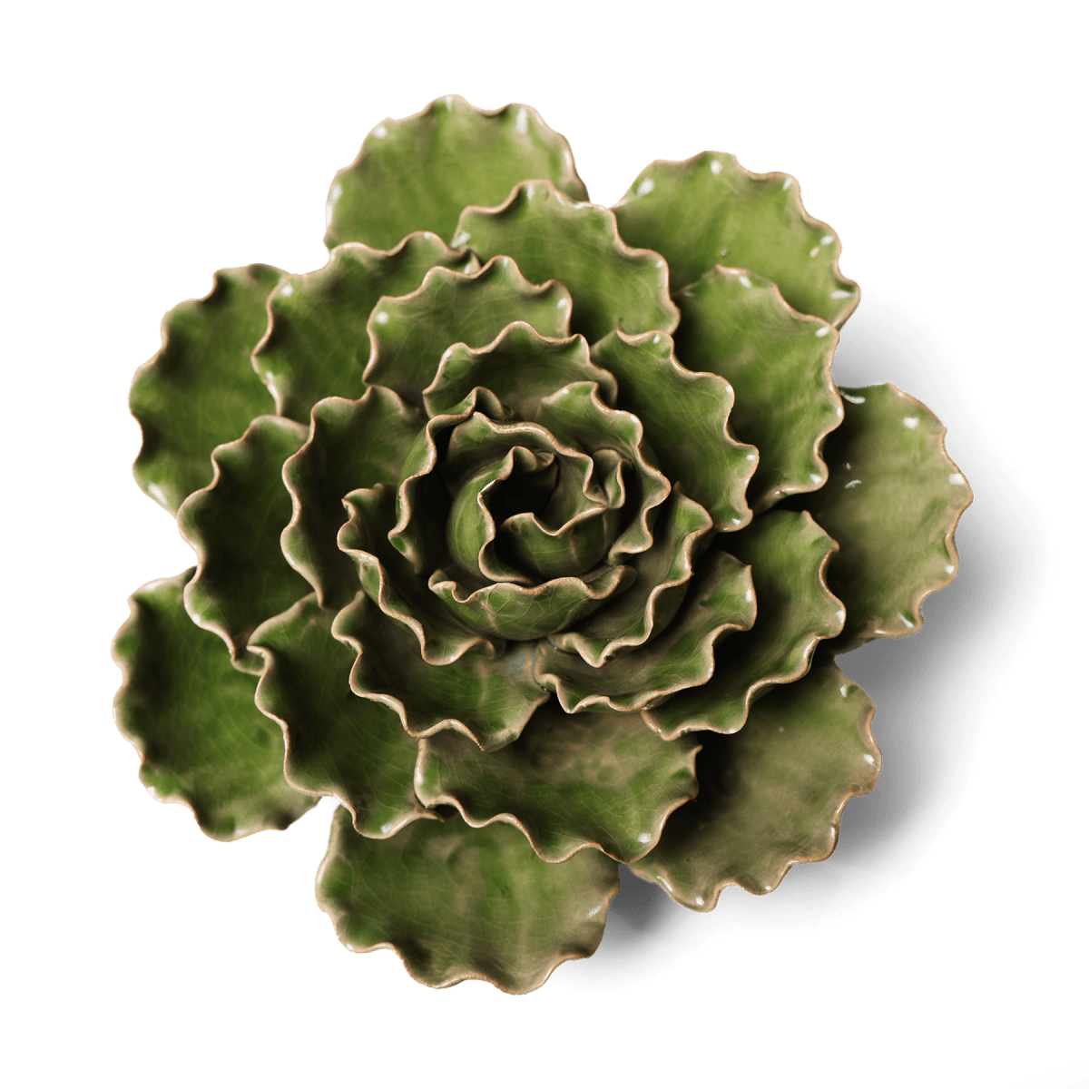 Ceramic Flower Lettuce Green XL 5 - Chive US Wholesale