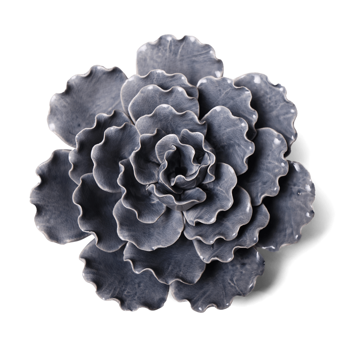 Ceramic Flower Lettuce Grey XL 5 - Chive US Wholesale