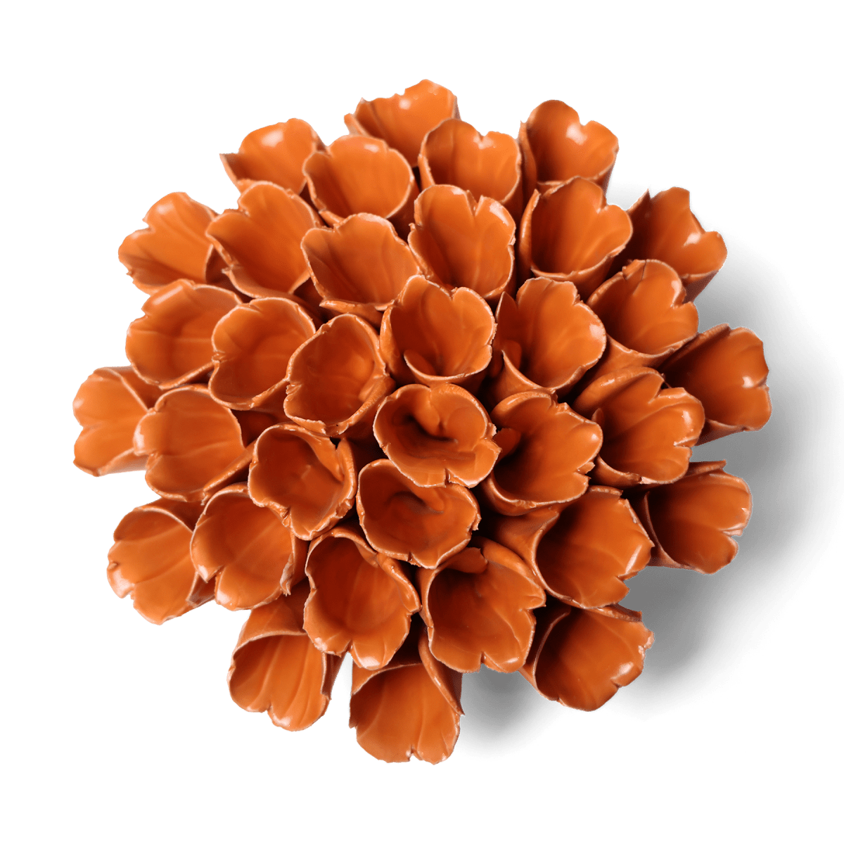 Ceramic Flower Polyp Orange Large - Chive US Wholesale