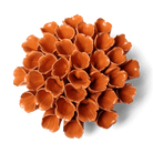 Ceramic Flower Polyp Orange Large - Chive US Wholesale