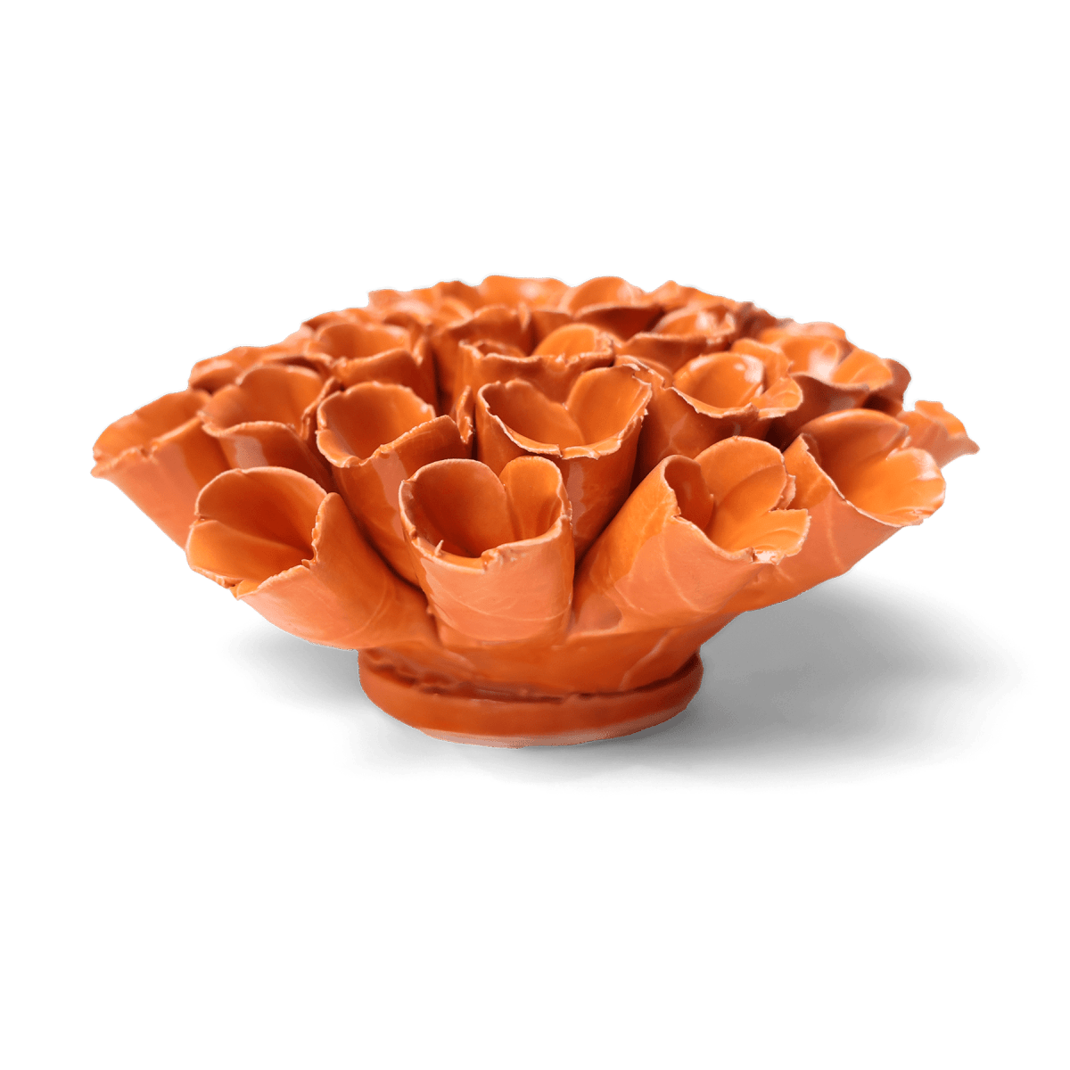 Ceramic Flower Polyp Orange Large - Chive US Wholesale