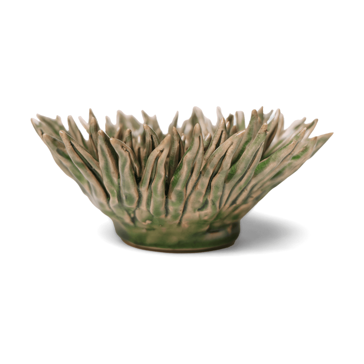 Ceramic Flower Mum Olive 5 - Chive US Wholesale