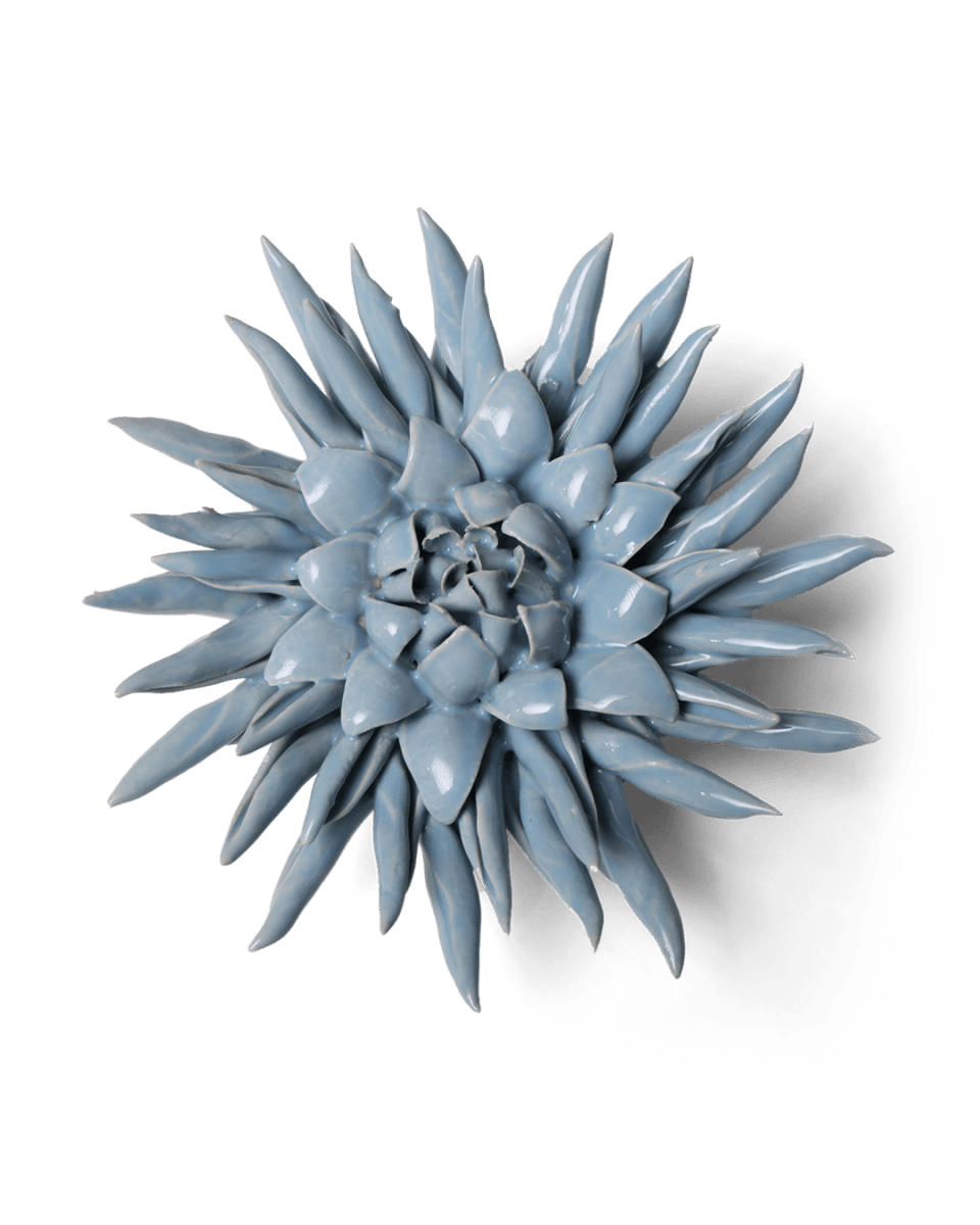 Ceramic Flower - Flower Blue 6 - Chive US Wholesale