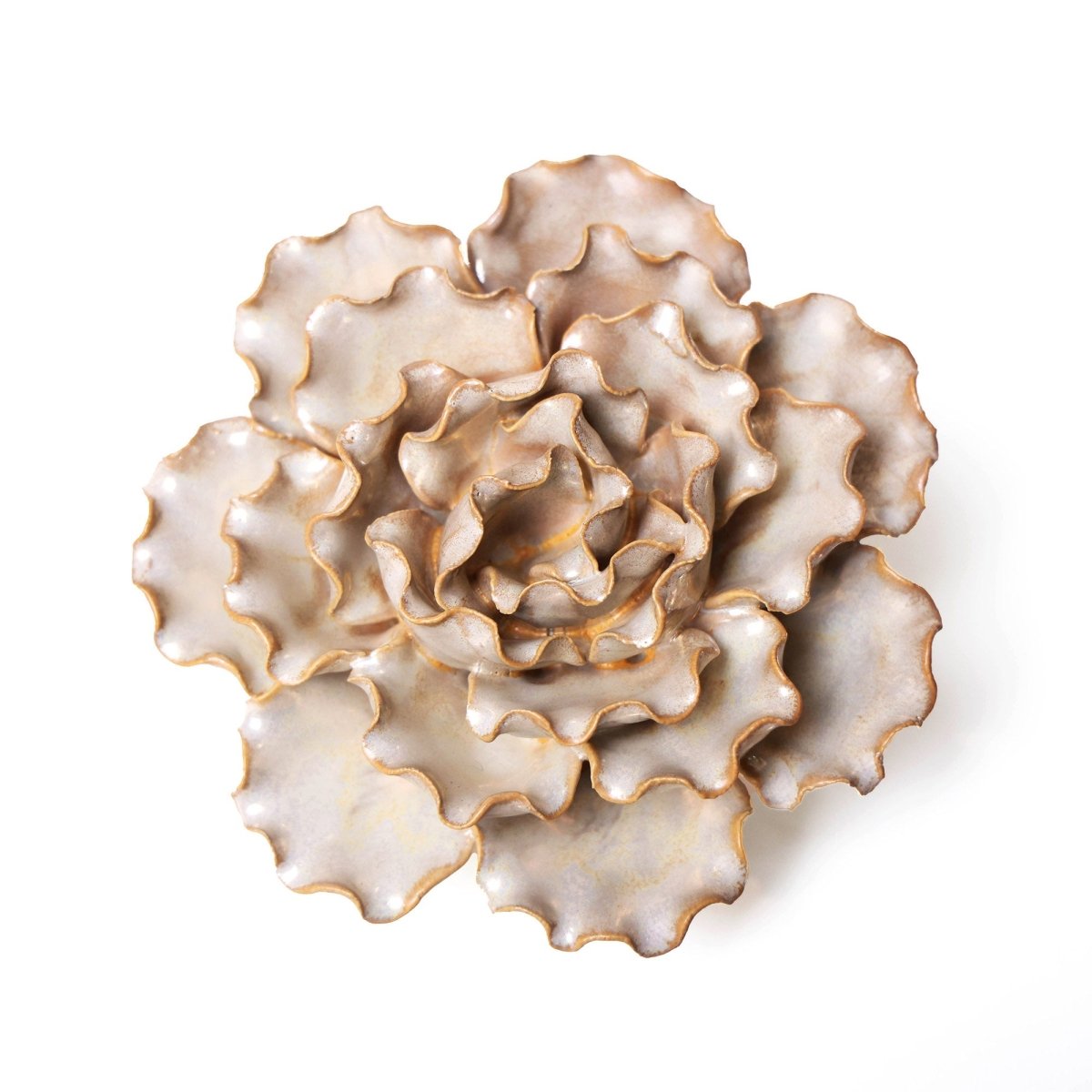 Ceramic Flowers With Keyhole For Hanging On Walls Collection 6 - Chive US Wholesale