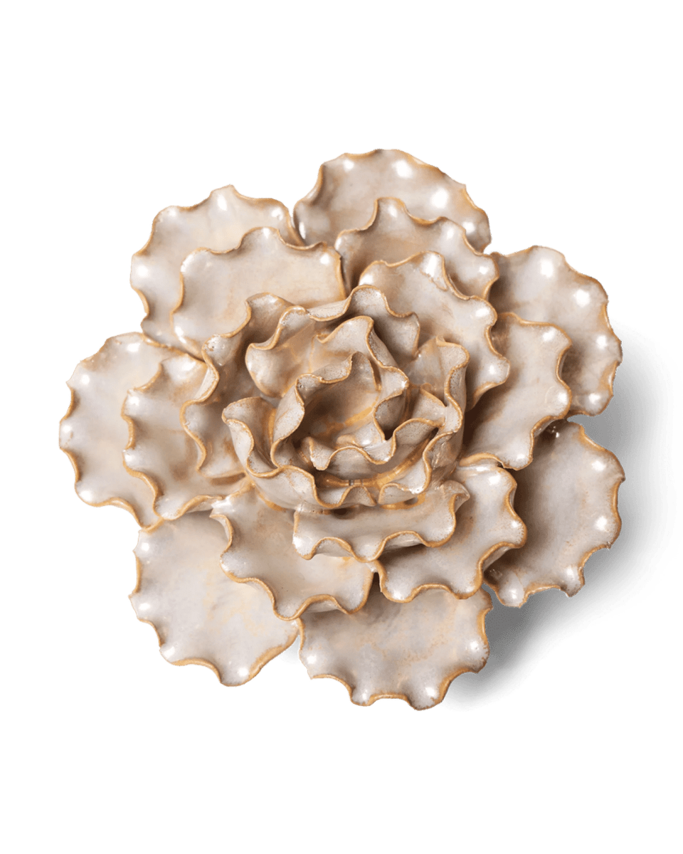 Ceramic Flower Lettuce Pearl 6 - Chive US Wholesale