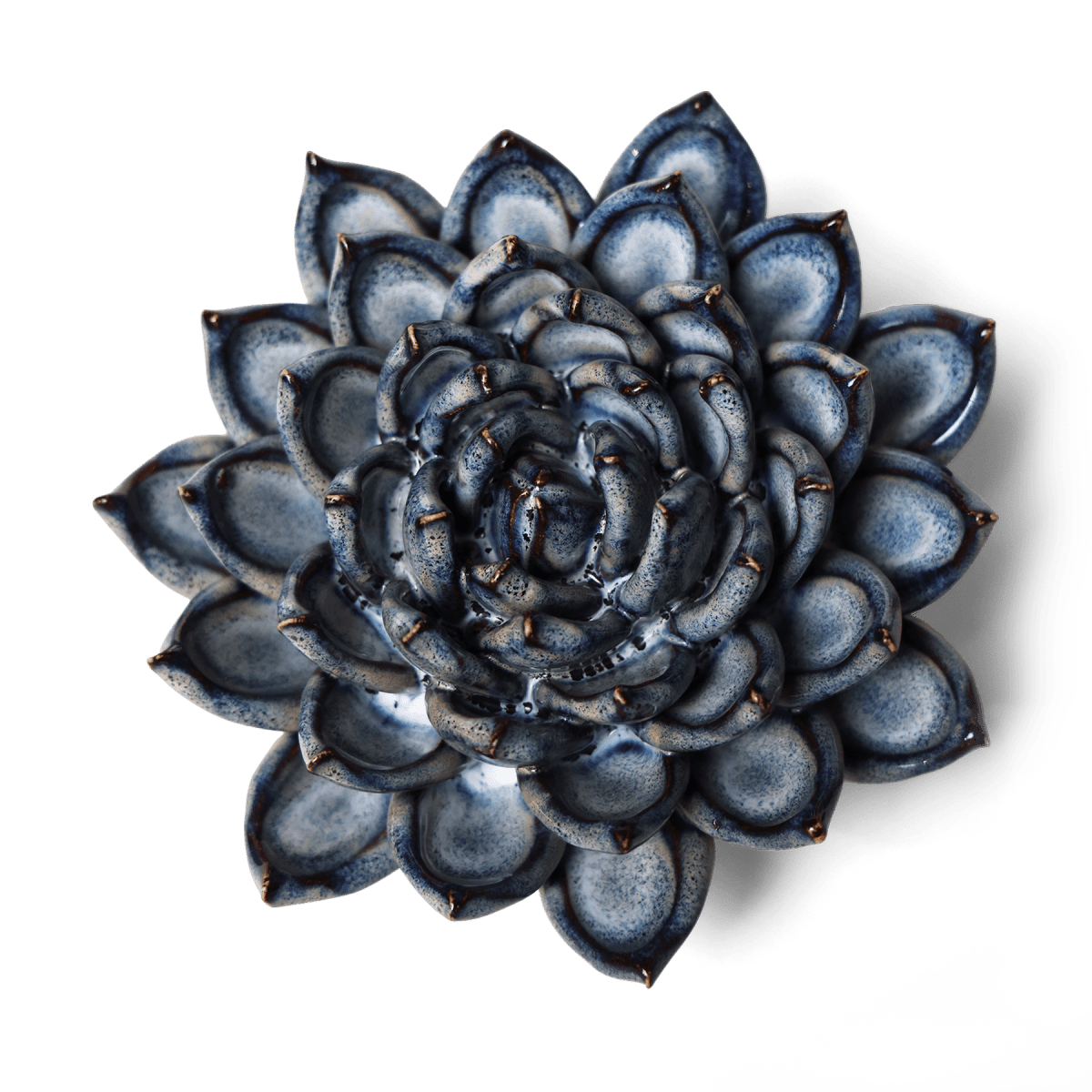 Ceramic Flower Succulent Blue 6 - Chive US Wholesale