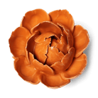 Ceramic Flower Peony Orange 6 - Chive US Wholesale