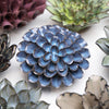 Ceramic Flower Wall Art Flower Blue Grey 8