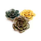 Ceramic Flower Rose Green 9 - Chive US Wholesale