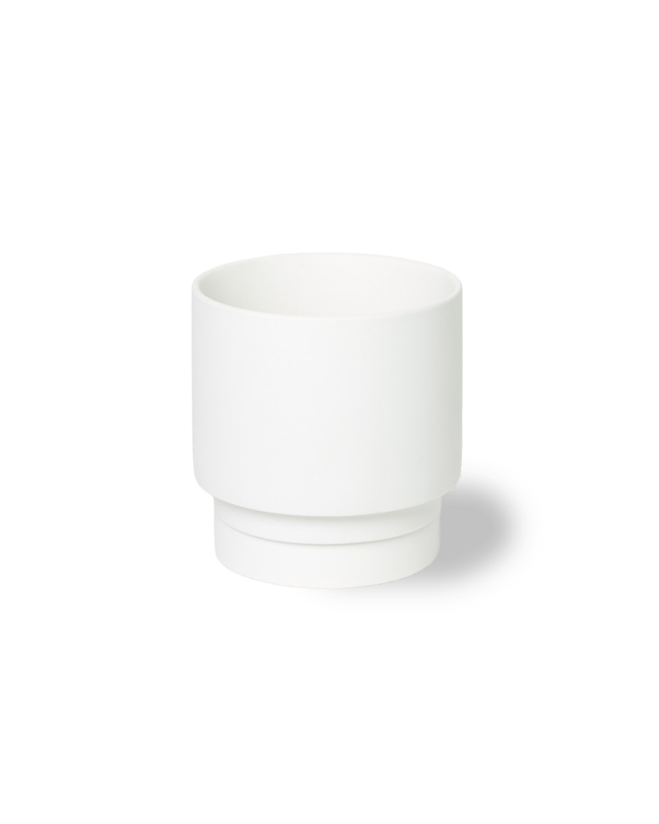 Casey Porcelain Modern Pot And Saucer Set - Chive US Wholesale