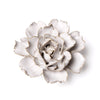 Ceramic Flowers With Keyhole For Hanging On Walls Ivory and Pearl Collection