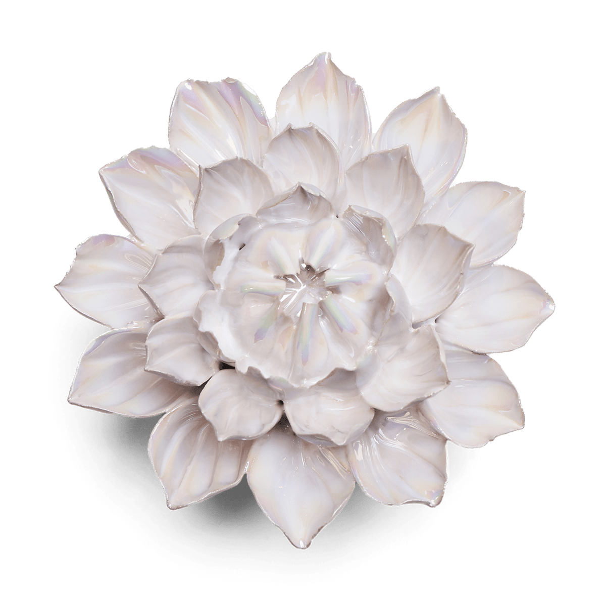 Ceramic Flower Pearl Dahlia - Chive US Wholesale