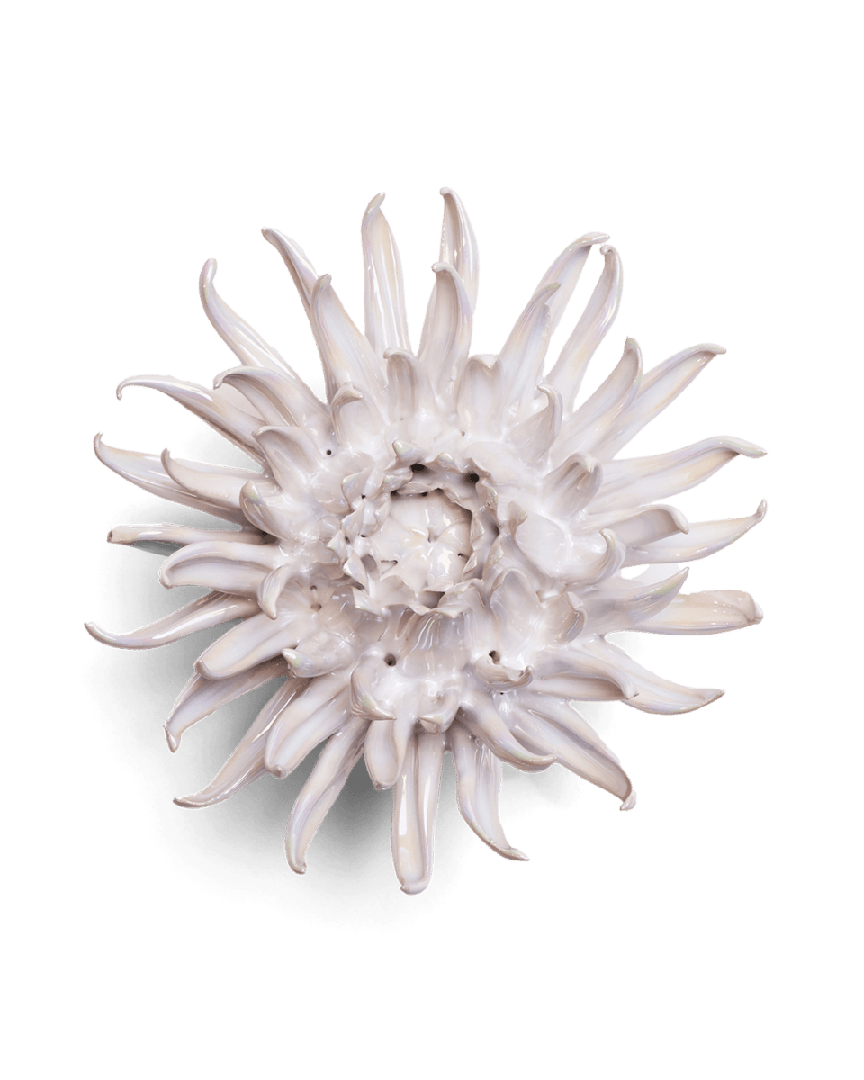 Ceramic Flower Pearl Medium Flower - Chive US Wholesale
