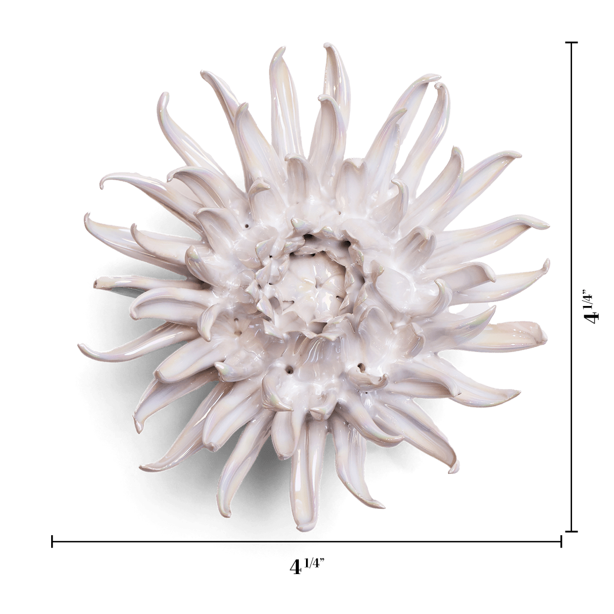 Ceramic Flower Pearl Medium Flower - Chive US Wholesale