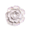 Ceramic Flowers With Keyhole For Hanging On Walls Ivory and Pearl Collection