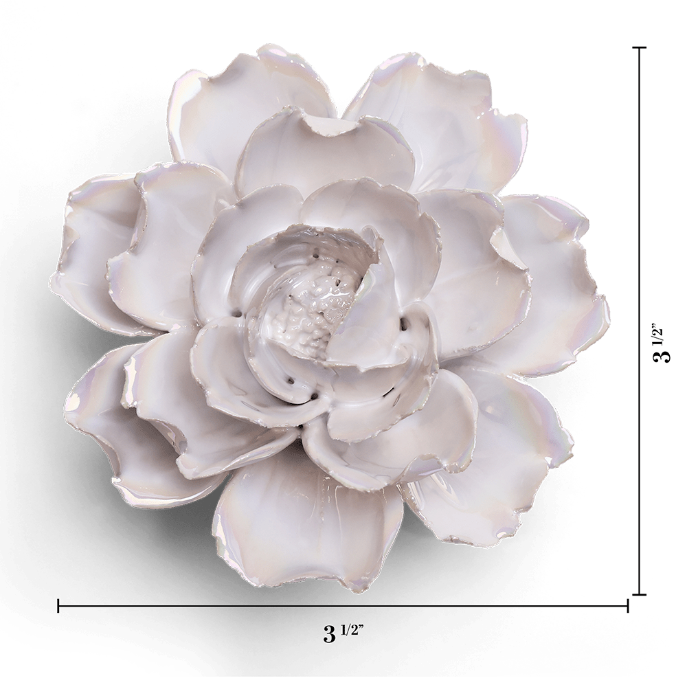 Ceramic Flower Pearl Rose - Chive US Wholesale