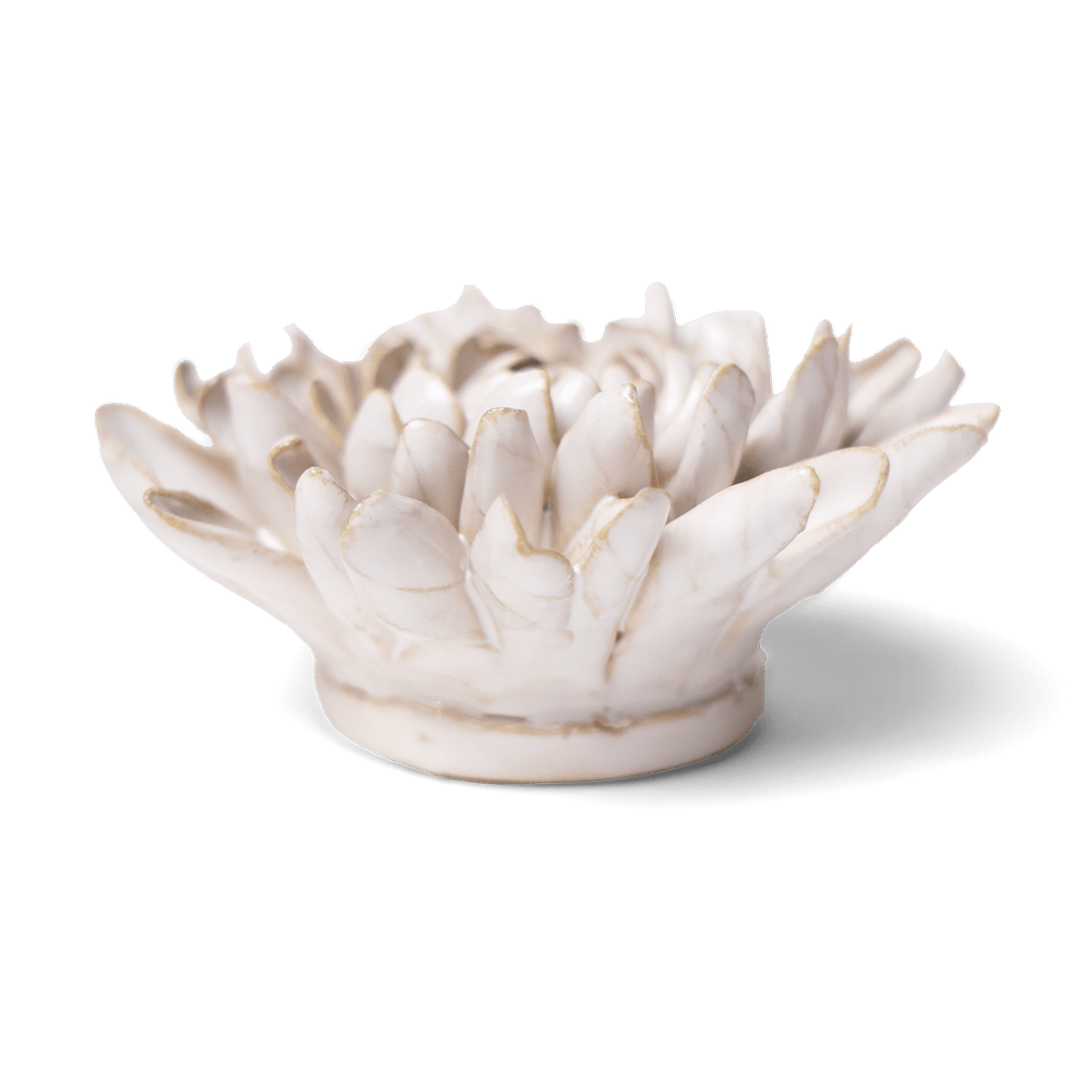 Coastal Ceramic Flower Ivory Chrysanthemum - Chive US Wholesale