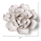 Coastal Ceramic Flower Ivory Rose - Chive US Wholesale