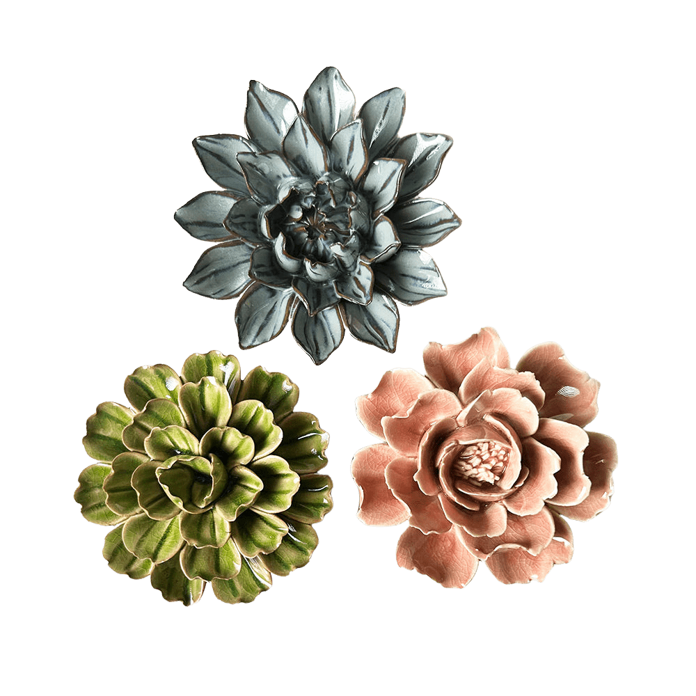 Ceramic Flower Bloem Box Set - Chive US Wholesale