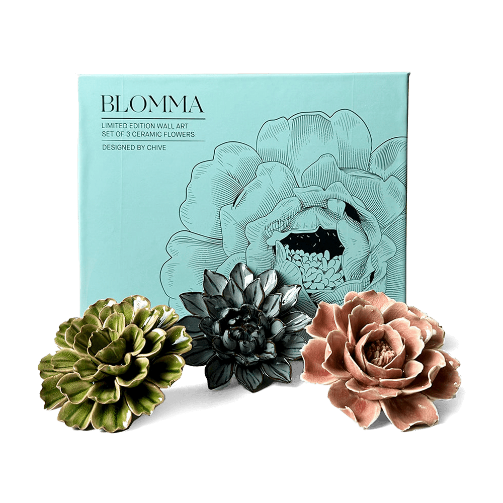 Ceramic Flower Blomma Box Set - Chive US Wholesale