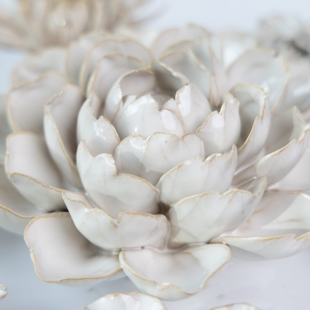 Ceramic Flower Coastal Curated Collection #1 - Chive US Wholesale