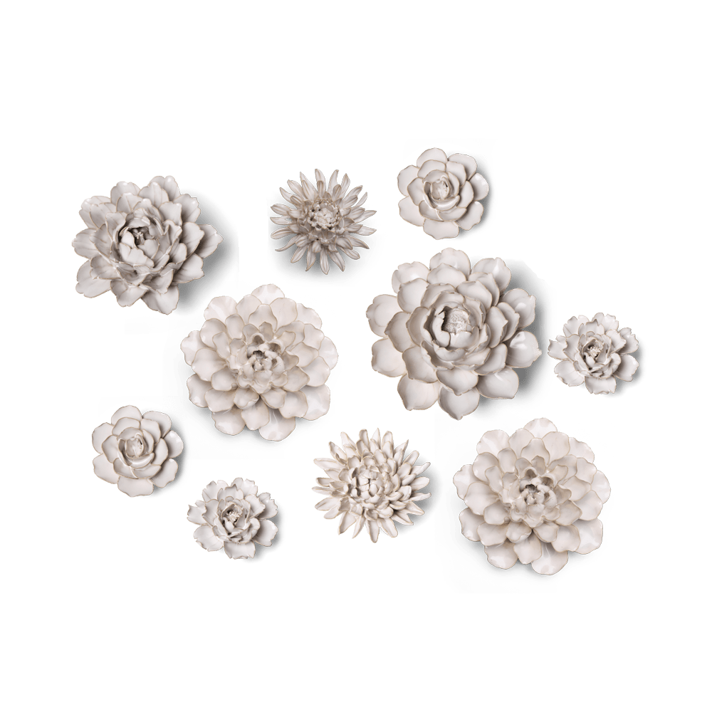 Ceramic Flower Coastal Curated Collection 2 - Chive US Wholesale