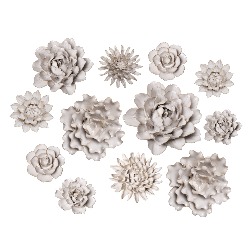 Ceramic Flower Coastal Curated Collection #2 - Chive US Wholesale