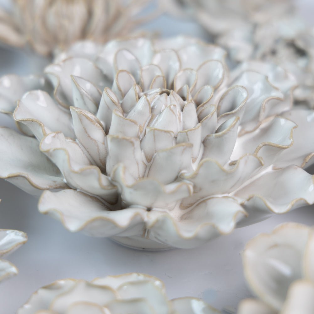 Ceramic Flower Coastal Curated Collection #2 - Chive US Wholesale