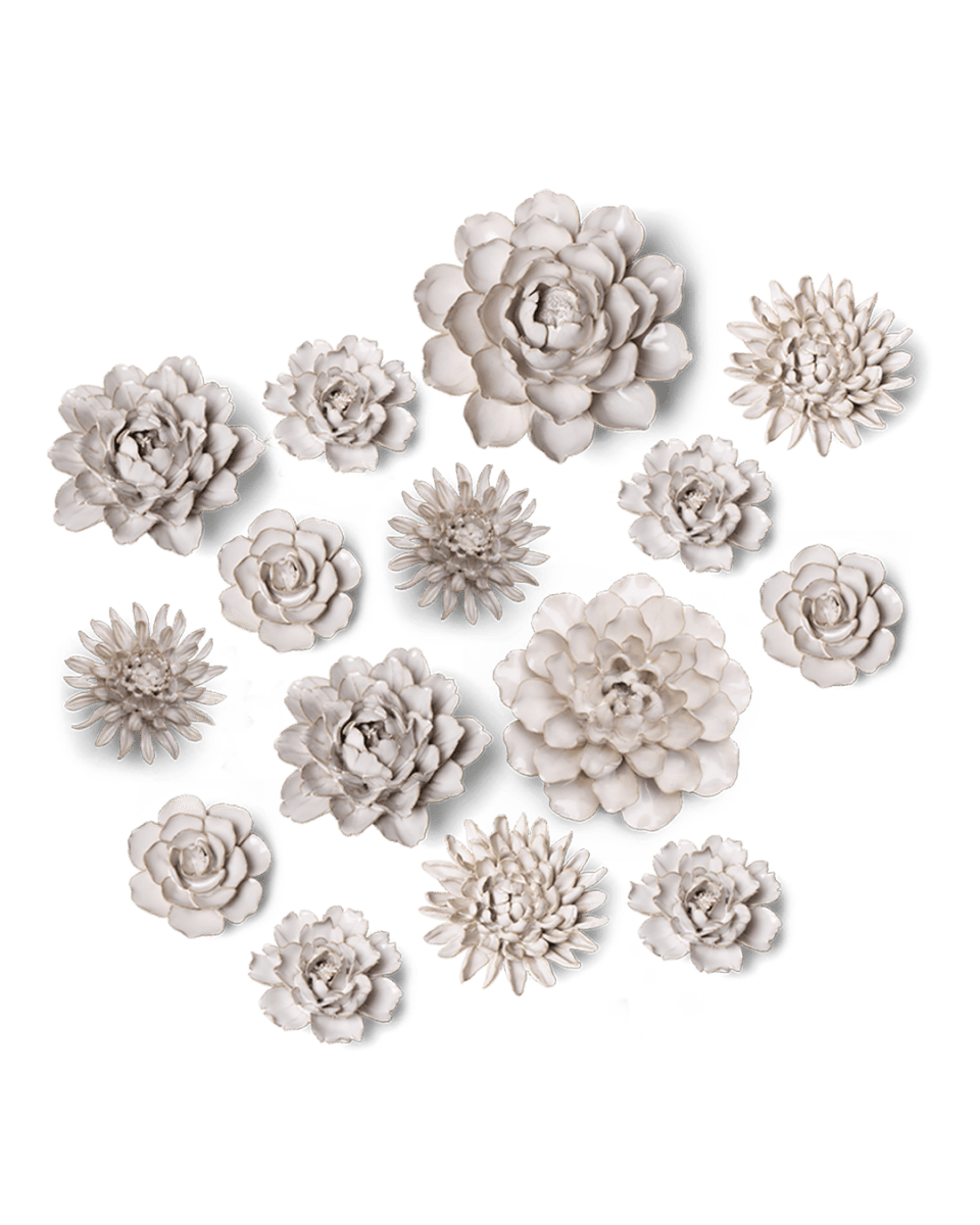 Ceramic Flower Coastal Curated Collection 3 - Chive US Wholesale