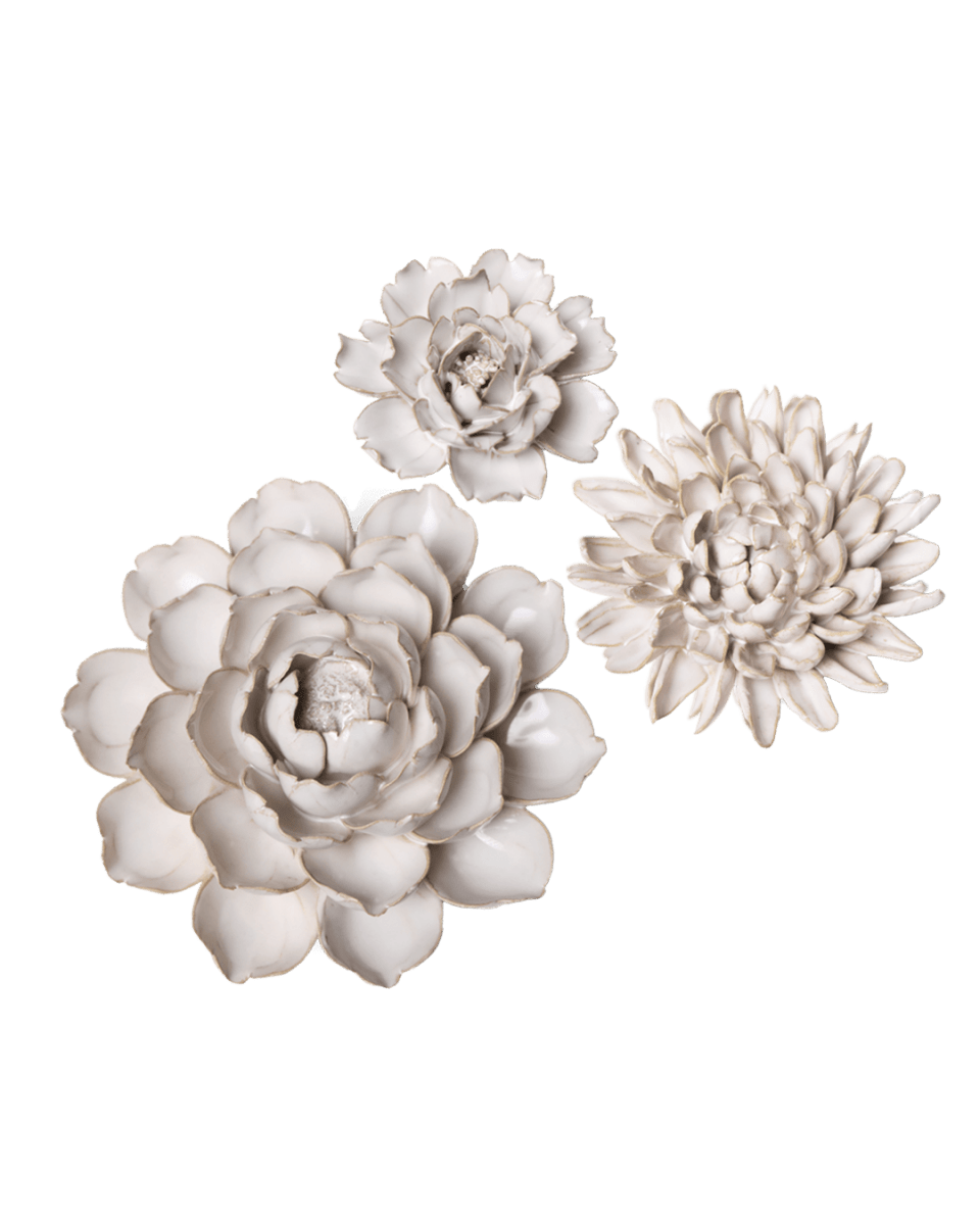 Ceramic Flower Coastal Curated Collection 4 - Chive US Wholesale