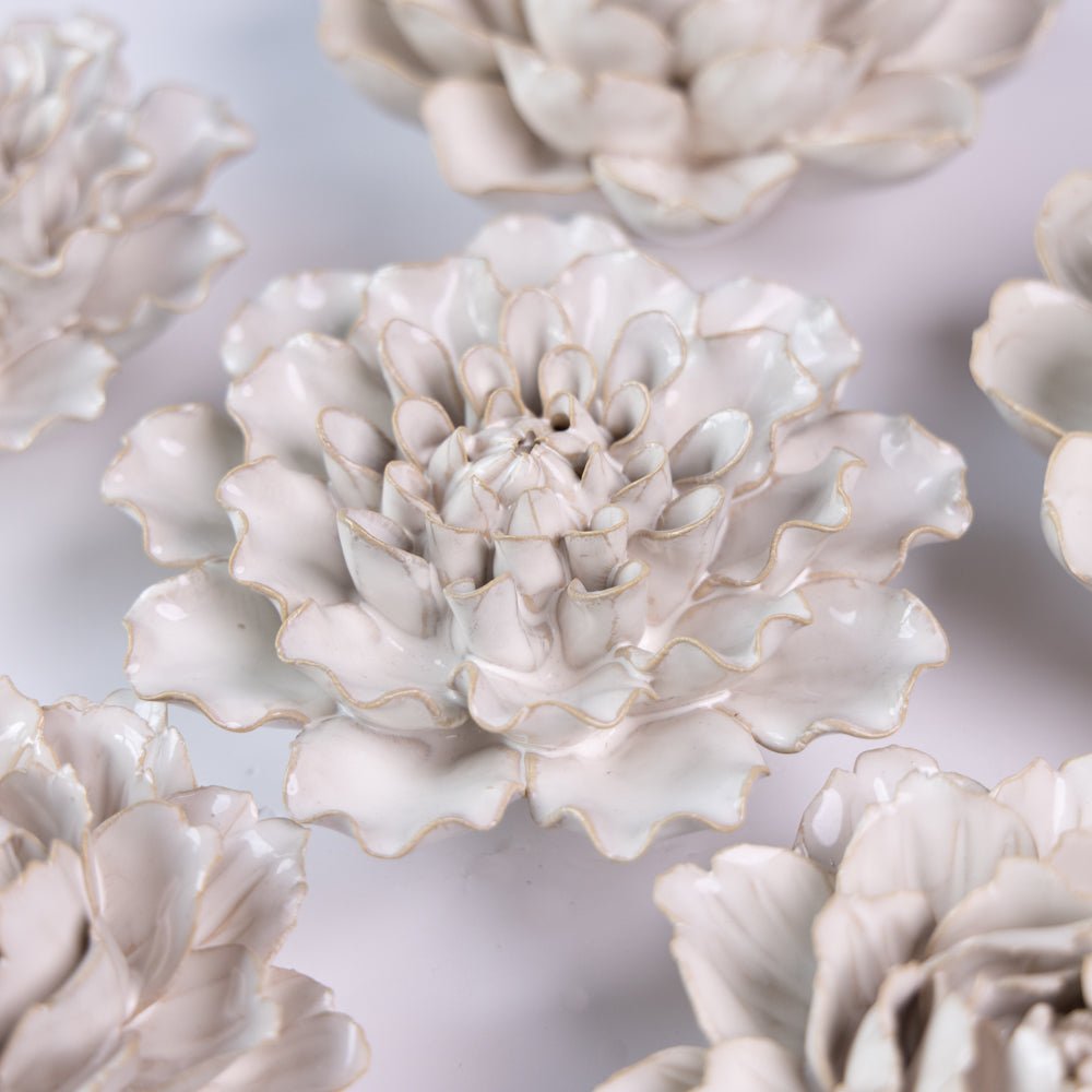 Ceramic Flower Coastal Curated Collection #8 - Chive US Wholesale