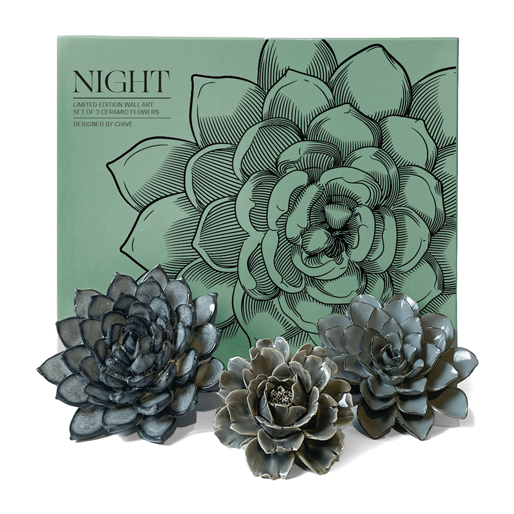 Ceramic Flower Night Box Set - Chive US Wholesale