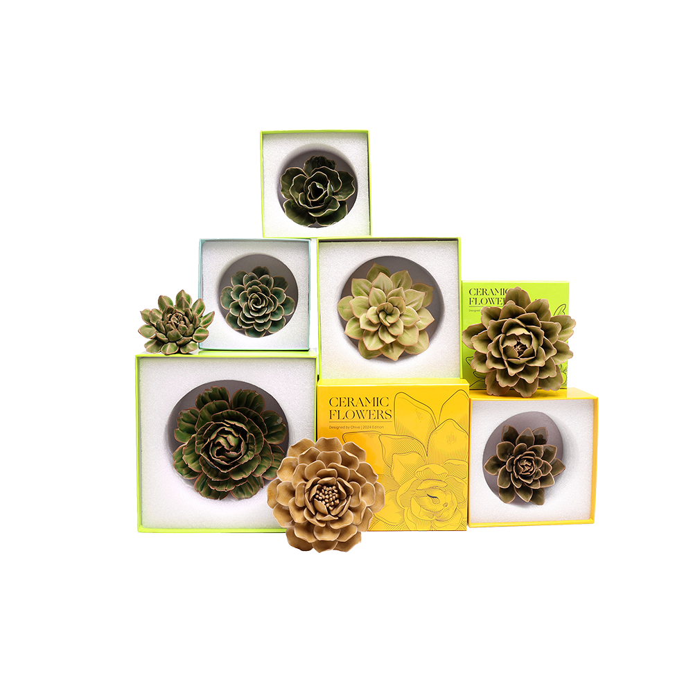 Boxed Sets Of 3 Ceramic Flowers – Chive US Wholesale