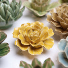 English Garden Ceramic Flower Yellow Rose - Chive US Wholesale