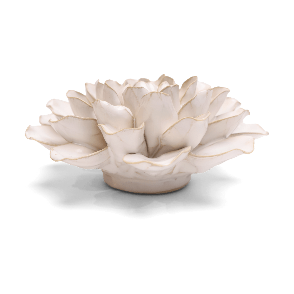 English Garden Ceramic Flower White Water Lily - Chive US Wholesale