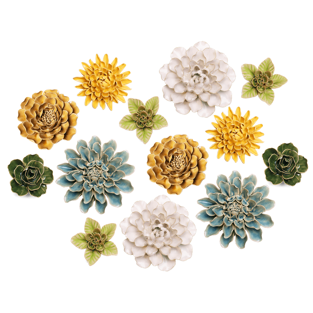 Ceramic Flower English Garden Curated Collection #9 - Chive US Wholesale