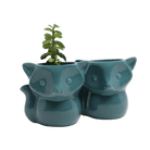 Fox Ceramic Indoor Plant Pot For Succulents - Chive US Wholesale