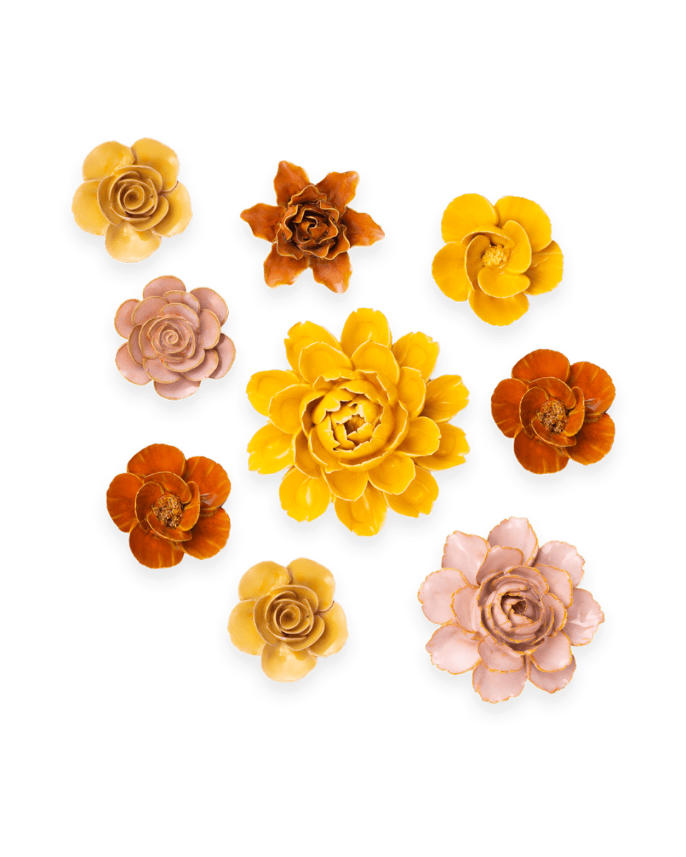 Ceramic Flower France Curated Collection 2 - Chive US Wholesale