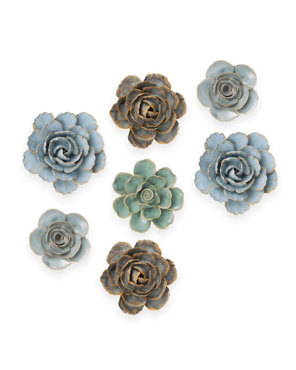 Ceramic Flower France Curated Collection 4 - Chive US Wholesale