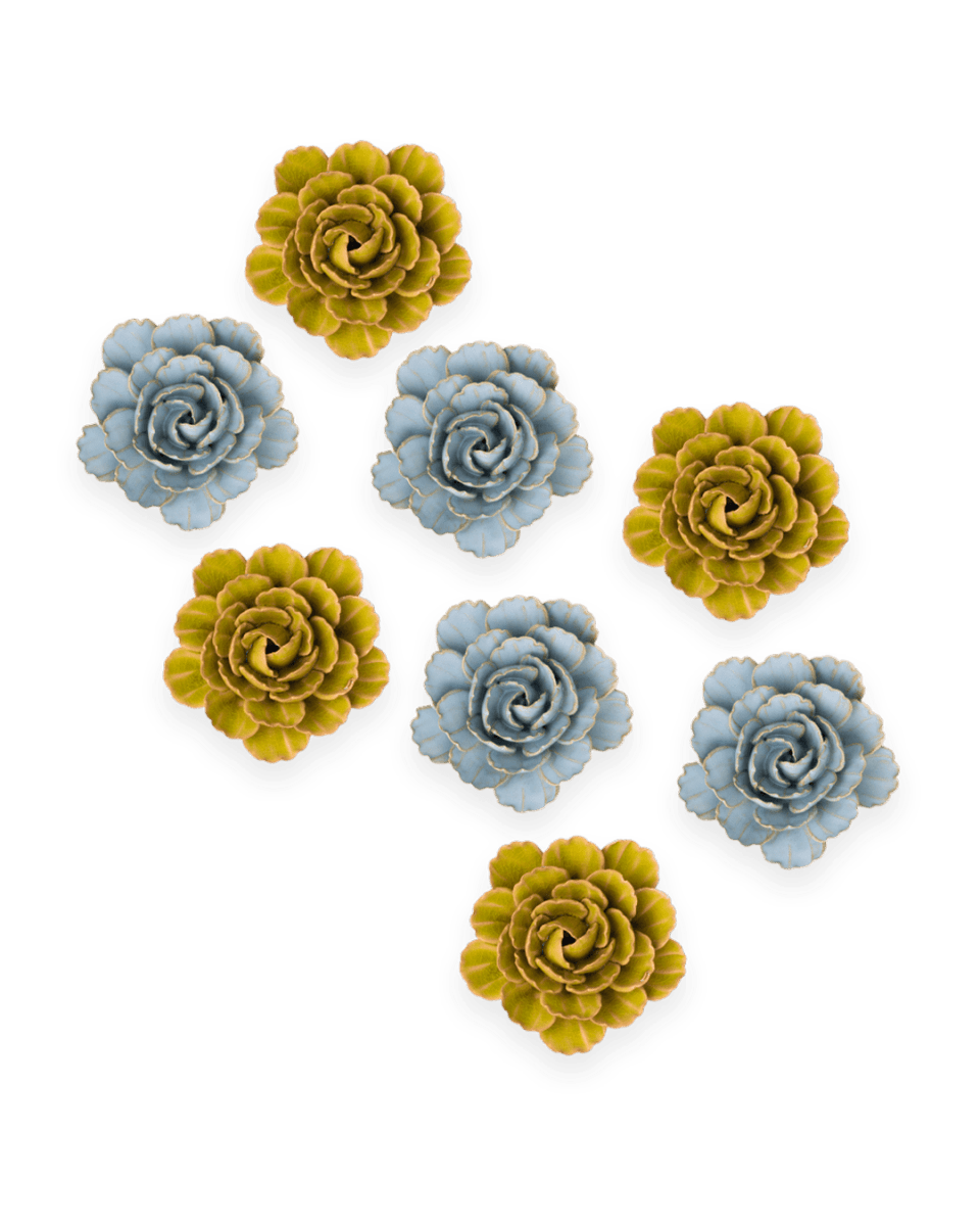 Ceramic Flower France Curated Collection 5 - Chive US Wholesale