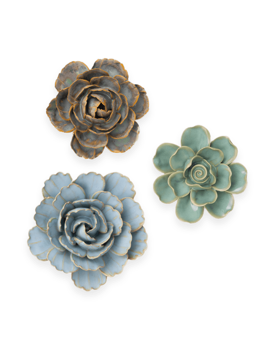 Ceramic Flower France Curated Collection 12 - Chive US Wholesale